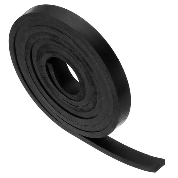 Uxcell Neoprene Rubber Strips, Solid Rubber Roll Pad Insulation for DIY Gasket Material, Sealing, Liner, Padding, Mat 1" x 3/8" x 10'