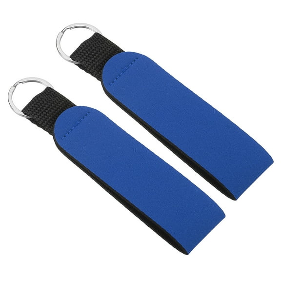 Uxcell Neoprene Wristlet Keychain Waterproof Sublimation Lanyard Hand Wrist Lanyard Keychain 2 Pcs Blue