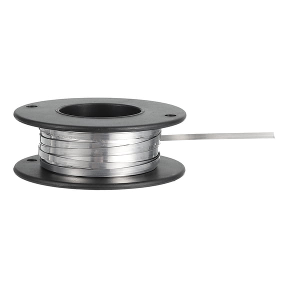 Uxcell Nichrome Flat Heater Wire 32.5ft(10m)x0.2mmx2mm High Temp Wire for Heating Elements, DIY Crafts, Black and Silver