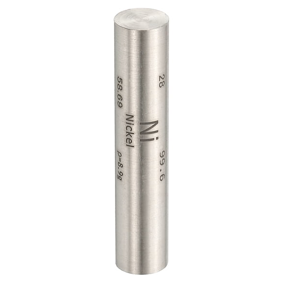 Uxcell Nickel Cube, 0.4x2" Ni Density Stick High Density Element Rod Unique Metal Cube Periodic Table of Elements Collections Lab Experiment Teacher Scientific Classes, Square