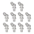 thumbnail image 1 of Uxcell Nickel-Plated Iron 45 Degree Hydraulic Grease Fitting M6 x 1mm Thread 10 Pack, 1 of 5