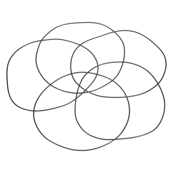 Uxcell Nitrile Rubber O Ring, (180mm OD 176mm ID mm 2mm Width) (5 Pcs), Metric Buna-N NBR Sealing Gasket Resist Oil Heat O-Rings, Suit for - Lumbing/Water Hose/Faucet/Automotive Repair