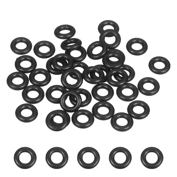Uxcell Nitrile Rubber O Ring, (9.5mm OD 5.5mm ID mm 2mm Width) (50 Pcs), Metric Buna-N NBR Sealing Gasket Resist Oil Heat O-Rings, Suit for - Lumbing/Water Hose/Faucet/Automotive Repair