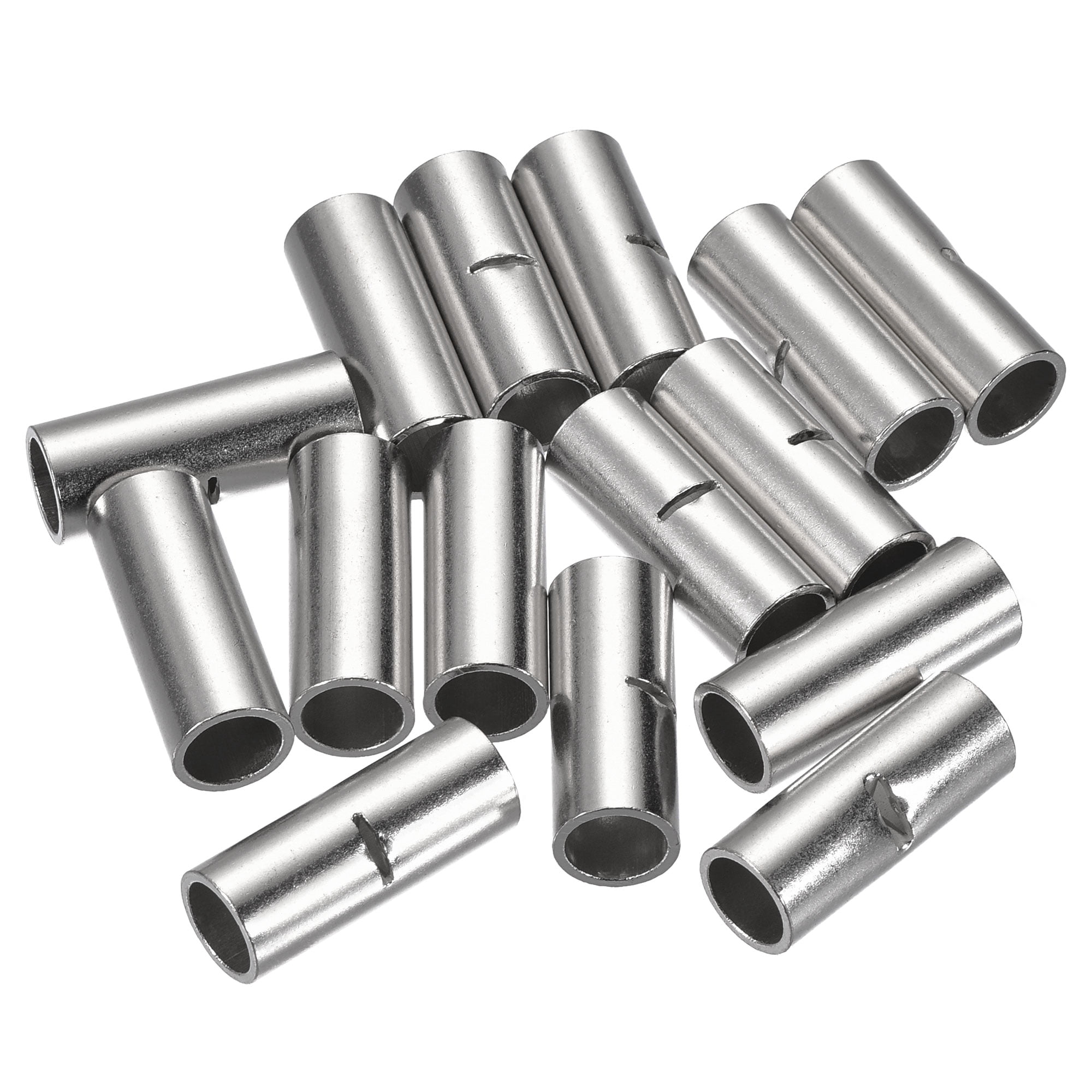 MECCANIXITY 2-Pack Non-Insulated Butt Crimp Terminals For 1/0 AWG Wire - Copper Tin-Plated Electrical Splice Connectors - View #3