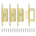 thumbnail image 1 of Uxcell Non-Mortise Door Hinges Heavy Duty Steel Flush Cabinet Hinges Gold, 1 of 7