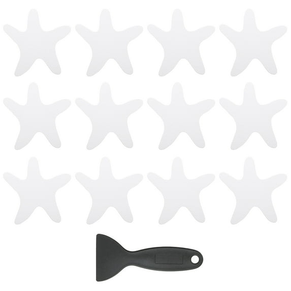Uxcell Non Slip Bathtub Stickers, Anti Slip Shower Stickers with Scraper Bathroom Shower Floor Decals Transparent