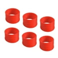 thumbnail image 1 of Uxcell Non Slip Rubber Badminton Racket Racquet Grip Band Fix Ring, Red 6 Pack, 1 of 5