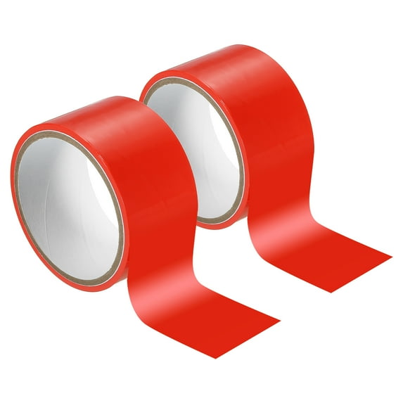 Uxcell Non Stick Static Tapes 2 in X 32.8 ft, 2 Roll Duct Tape No Glue Electrostatic Adsorption Tape, Red