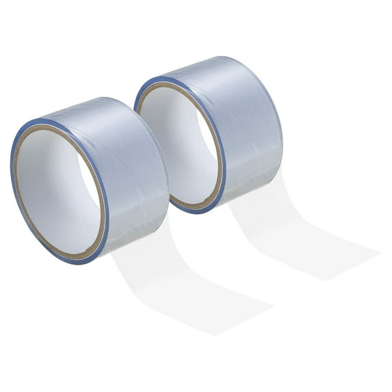 Uxcell Non Stick Static Tapes 2 in X 32.8 ft, 2 Roll Duct Tape No Glue Electrostatic Adsorption Tape, Transparent