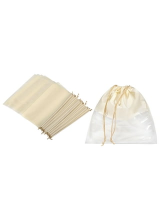Dust Cover Storage Bags Purified 100% Cotton With Drawstring Pouch