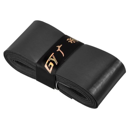Uxcell NonSlip PU Overgrip Racket Grip Tape for Tennis Badminton, Black 3 Pack