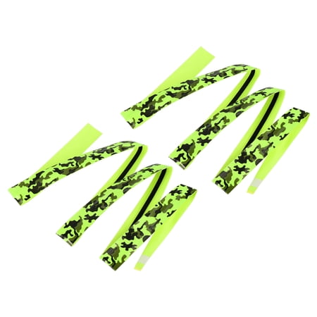 Uxcell NonSlip PU Tennis Racket Overgrip Grip Tape with Damping Ridges, Green 2 Pack
