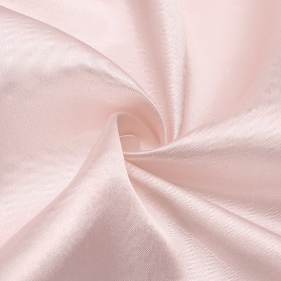 Uxcell Nude Pink Satin Fabric by the Yard, 1 Yard x 59 Inch Silky Smooth Cloth for Sewing Draping Bridal Wedding Dress Lining Home Decor DIY Crafts