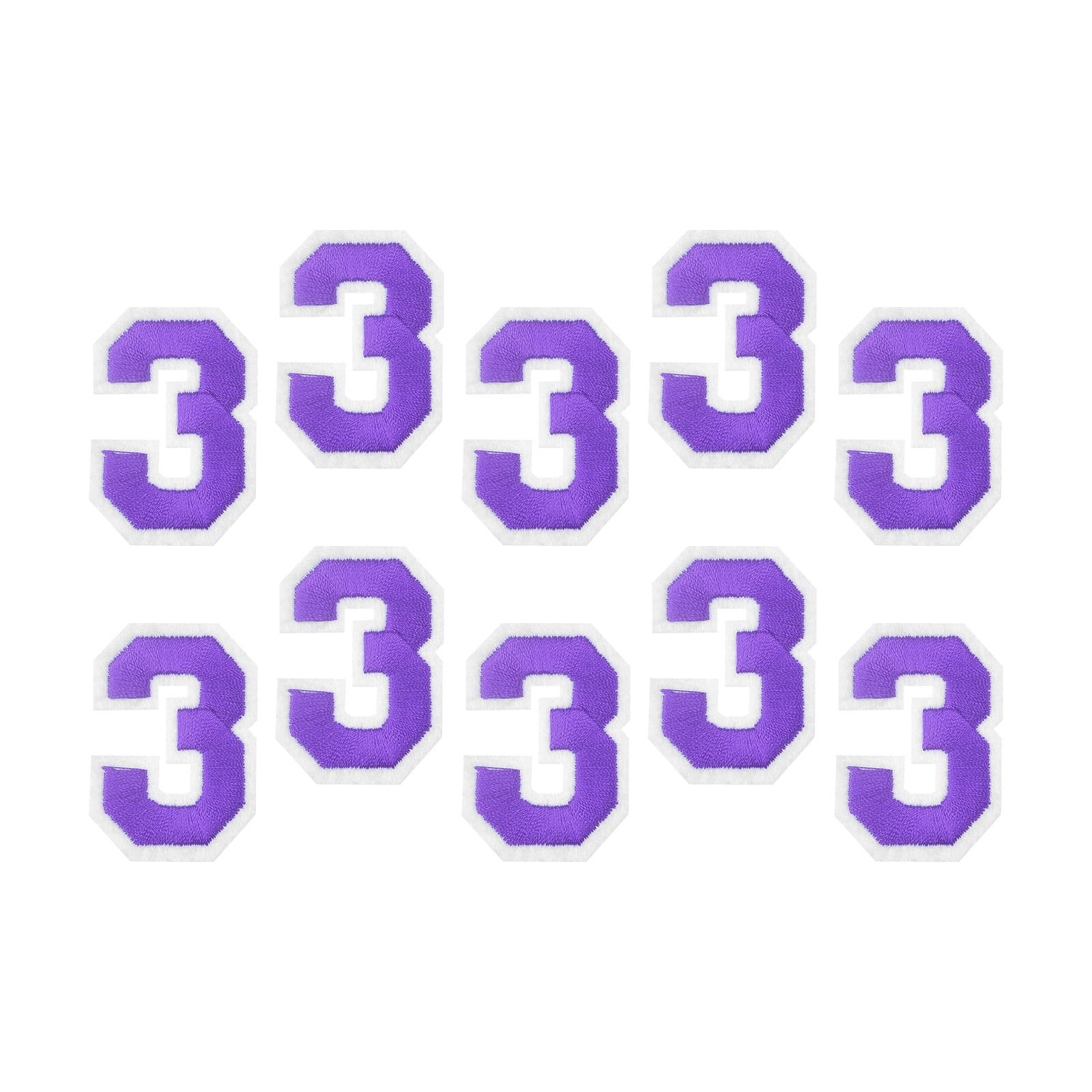 Uxcell Number Patches Embroidered Decorative Repair Patches Iron on