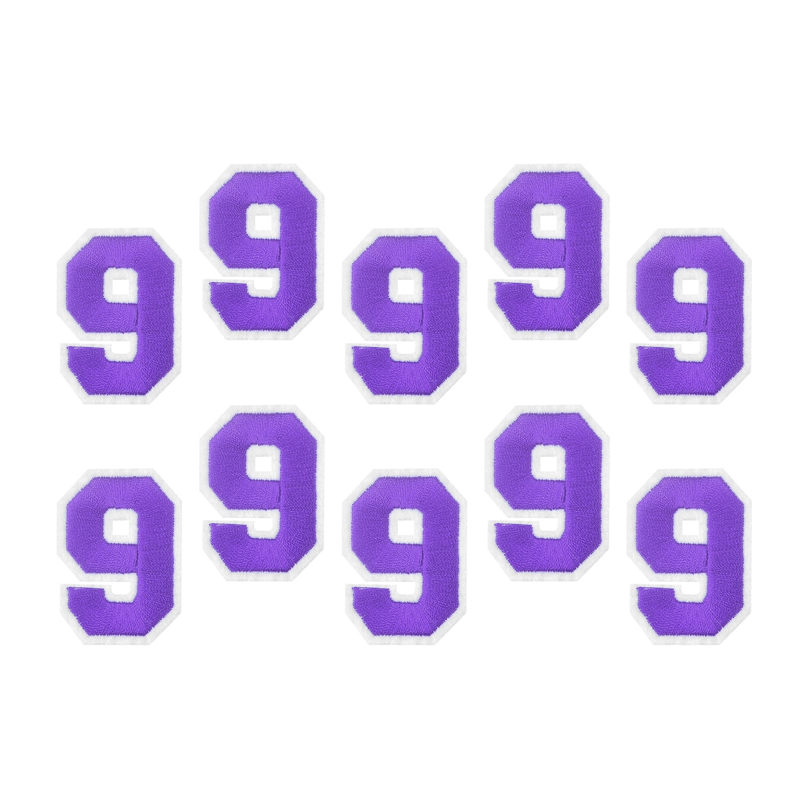 Uxcell Number Patches Embroidered Decorative Repair Patches Iron on