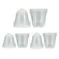 thumbnail image 1 of Uxcell Nursery Pots with Humidity Dome, 15 Sets 3.5/4/5 Inch Plant Starting Pots with Drainage Holes, Transparent, 1 of 5