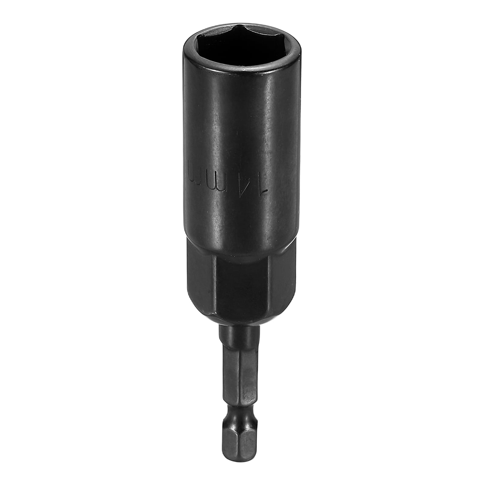 Uxcell Nut Driver Drill Bit 14mm Metric Socket 1/4" Hex Shank 3.15 ...