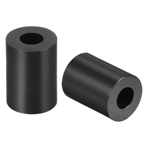 Uxcell Nylon 3.2mmx7mmx8mm Round Spacer for M3 Screws Black 100 Pack
