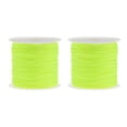 thumbnail image 1 of Uxcell Nylon Cord DIY Making Satin String Craft Wire with Plastic Spool 147ft, Fluorescent Yellow, 2 Pack, 1 of 4