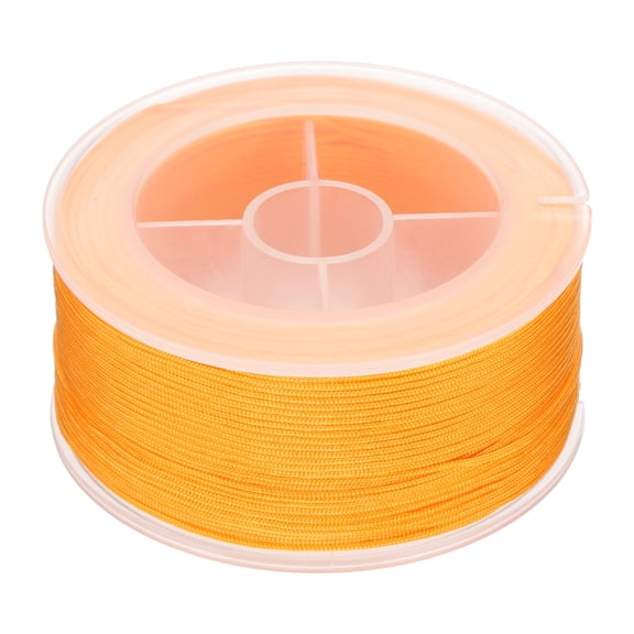 Uxcell Nylon Cords, Bracelet String Braided Nylon Thread for Jewelry Making Orange