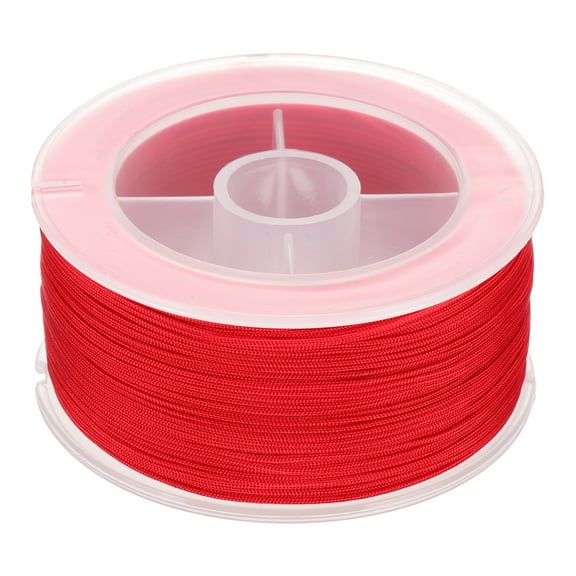 Uxcell Nylon Cords, Bracelet String Braided Nylon Thread for Jewelry Making Red