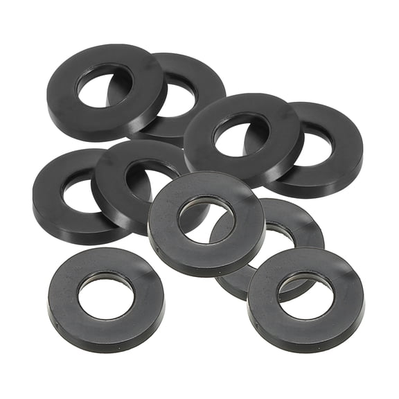Uxcell Nylon Flat Washer Sealing Spacer Gasket Ring for Pipe Water Fastener Bolt 16 mm mm 8 2 mm