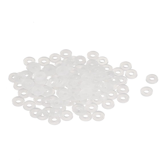 Uxcell Nylon Flat Washers ID OD Thick White M2x5mmx1mm 120 pack