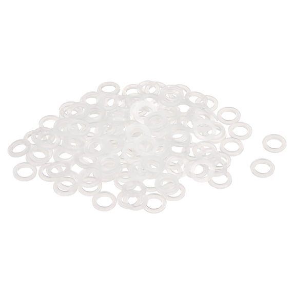 Uxcell Nylon Flat Washers ID OD Thick White M5x8mmx1mm 120 pack