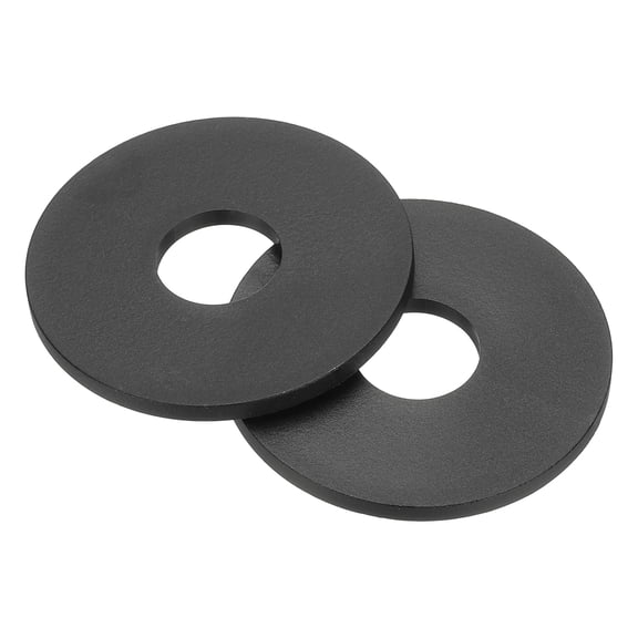 Uxcell Nylon Flat Washers, Round Flat Plain Washer Plastic Gasket Fastener for Household Faucet Pipe Water Hose Black 20 M16 x 16mm ID x 50mm OD