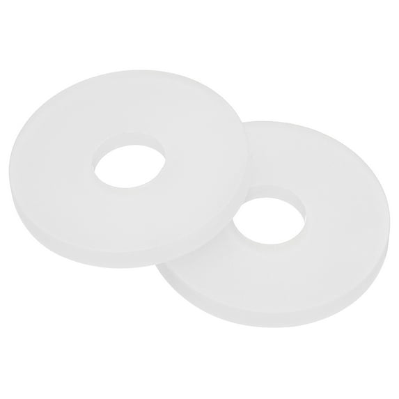 Uxcell Nylon Flat Washers, Round Flat Plain Washer Plastic Gasket Fastener for Household Faucet Pipe Water Hose White 50 M6 x 6mm ID x 20mm OD
