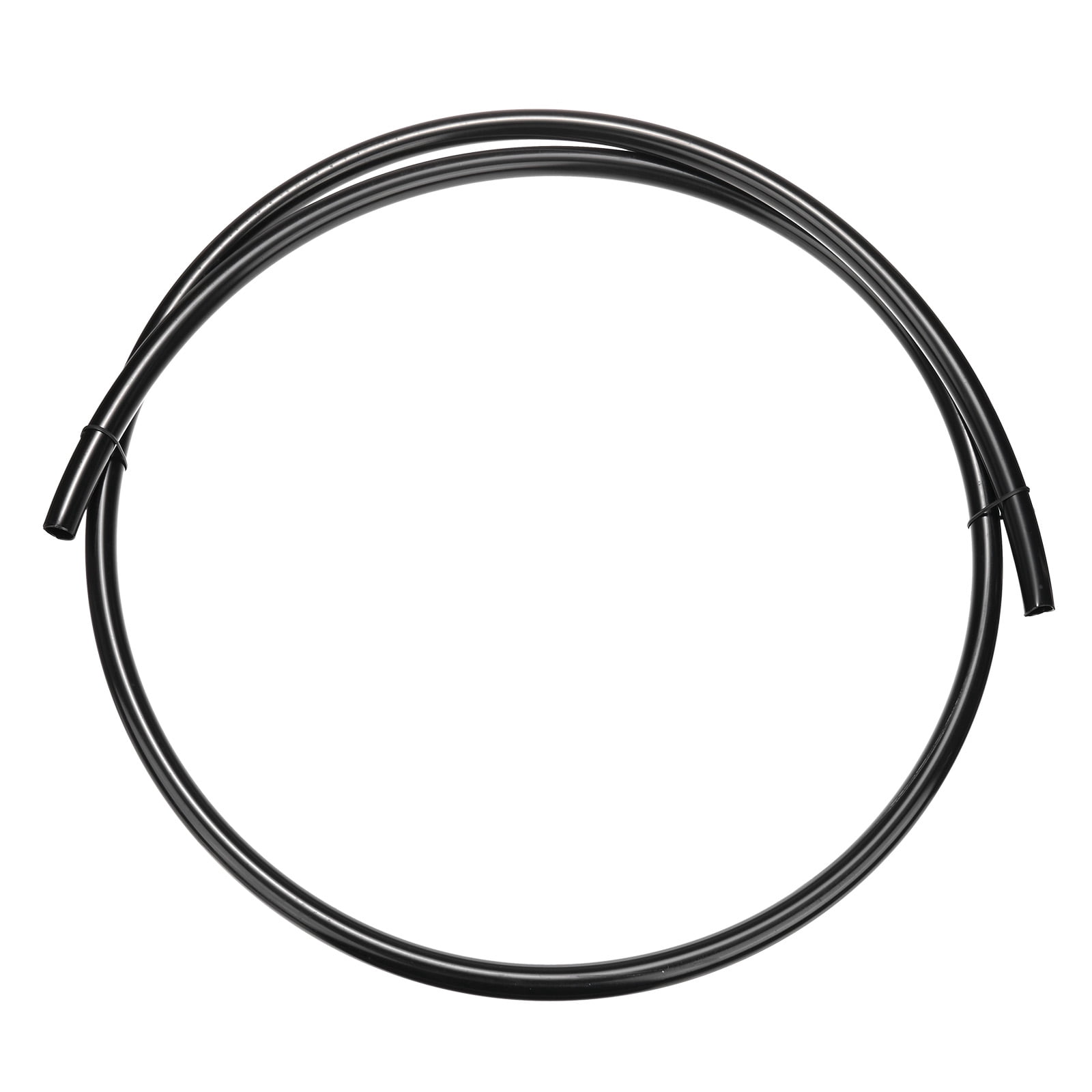 Uxcell Nylon Line Hose Tube, 0.55"(14mm) ID x 0.63"(16mm) OD PA6 Pneumatic Air Line Tubing for Fluid Transfer [2M/7FT, Black]
