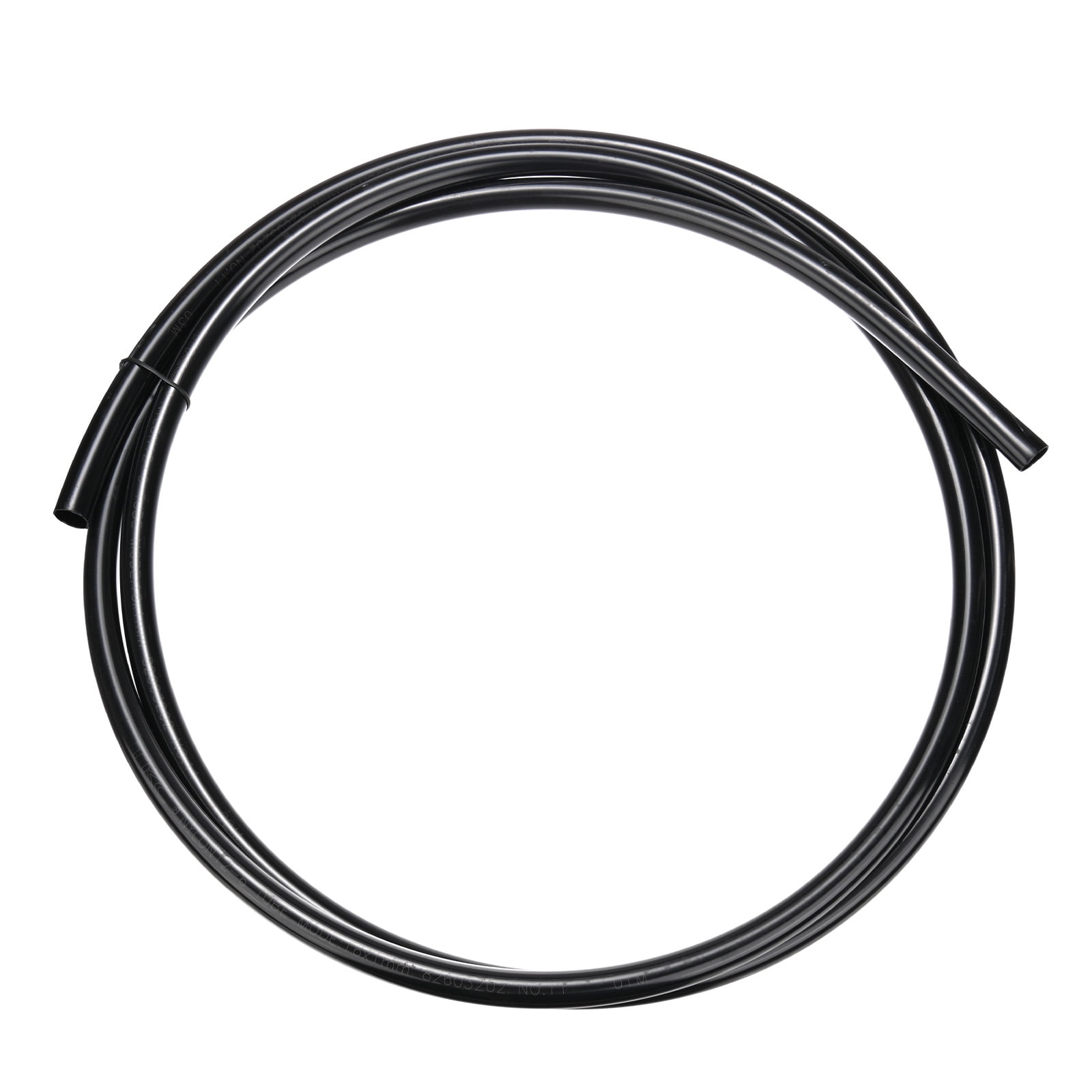 Uxcell Nylon Line Hose Tube, 0.55"(14mm) ID x 0.63"(16mm) OD PA6 Pneumatic Air Line Tubing for Fluid Transfer [3 M/10FT, Black]