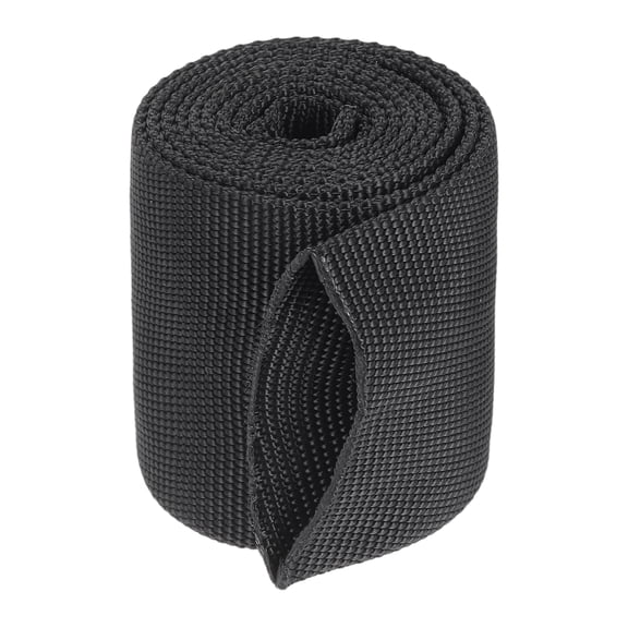 Uxcell Nylon Protective Hose Sleeve 1.5" ID 3FT Cable Cover Sheath Protection Hydraulic Hose Wrap for Welding Cord Tig Torch Hydraulic, Black