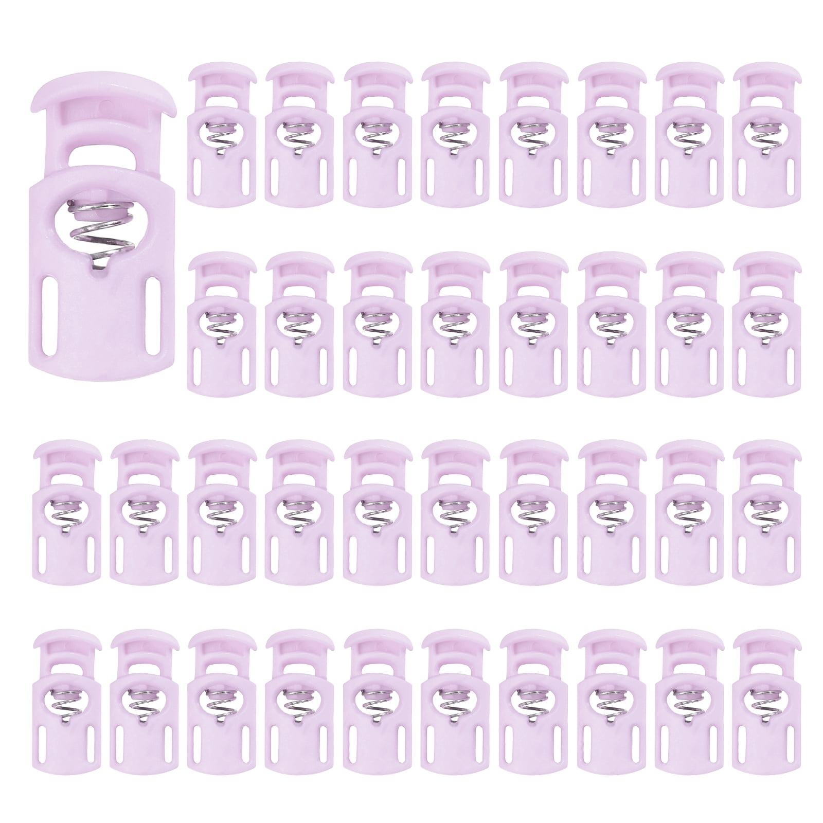 Drawstring Slider Uxcell Nylon Spring Cord Locks, 50Pcs Elastic Toggle Stop Slider Clamp ...