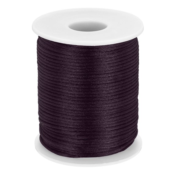 Uxcell Nylon String Cord 1.3mm x 102 Yards Thread Twine String Beading Cord,Coffee