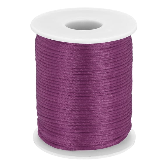 Uxcell Nylon String Cord 1.3mm x 102 Yards Thread Twine String Beading Cord,Dark Red