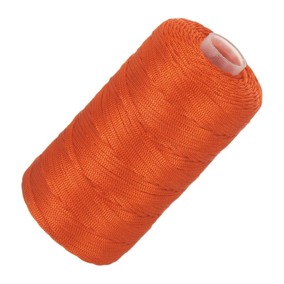 Uxcell Nylon String Cord 1.5mm x 218 Yards Rope Braided Thread Beading Cord for Jewelry Making Supplies Light Red