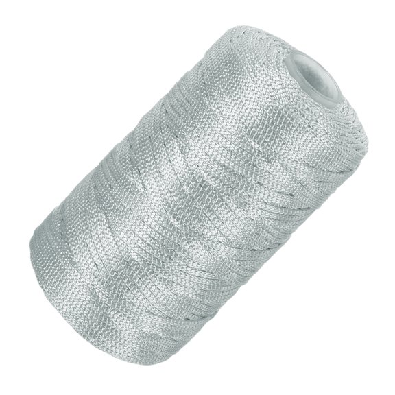 Uxcell Nylon String Cord 2.5mm x 218 Yards Rope Braided Thread Beading Cord for Jewelry Making Supplies Gray