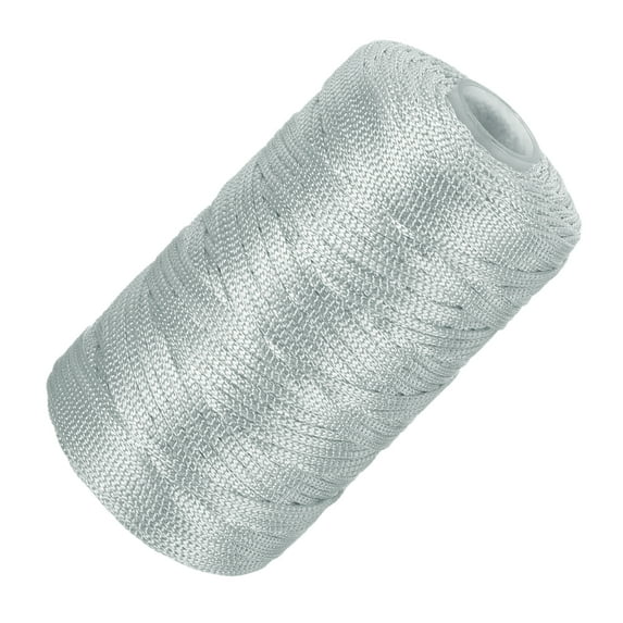 Uxcell Nylon String Cord 2.5mm x 218 Yards Rope Braided Thread Beading Cord for Jewelry Making Supplies Gray
