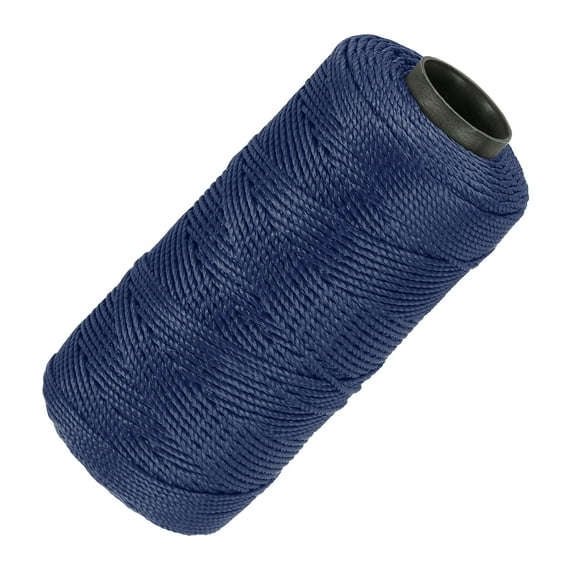 Uxcell Nylon String Twisted Mason Line Twine for DIY Projects Gardening Gift Wrapping Navy Blue