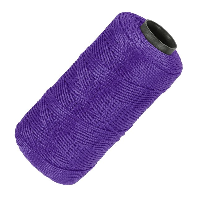 Uxcell Nylon String Twisted Mason Line Twine for DIY Projects Gardening Gift Wrapping Purple