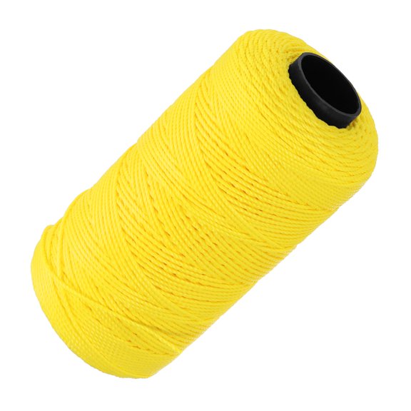Uxcell Nylon String Twisted Mason Line Twine for DIY Projects Gardening Gift Wrapping Yellow