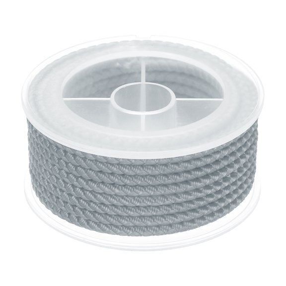 Uxcell Nylon Thread Twine Beading Cord, 10.5ft Stretchy Braided Bracelets String Cord for Jewelry Making, Dark Grey