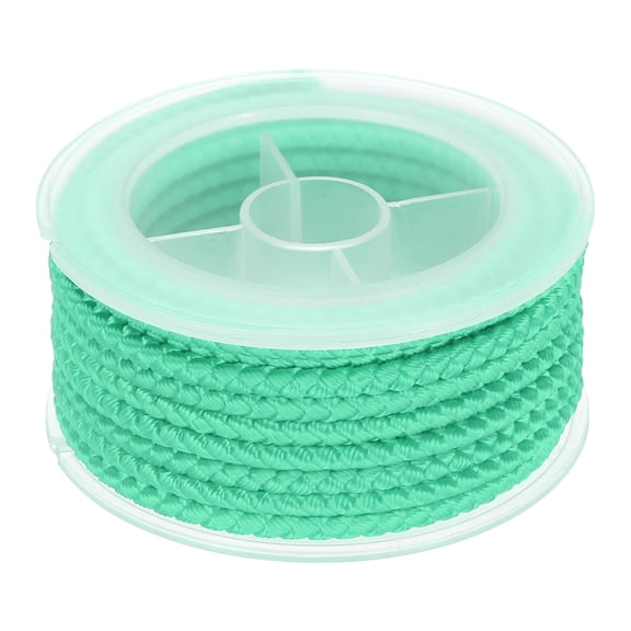Uxcell Nylon Thread Twine Beading Cord, 10.5ft Stretchy Braided Bracelets String Cord for Jewelry Making, Light Green