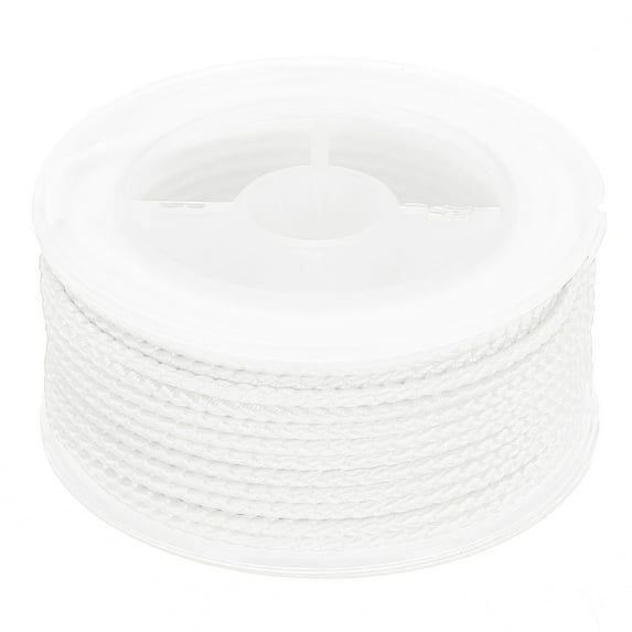 Uxcell Nylon Thread Twine Beading Cord, 36ft Stretchy Braided Bracelets String Cord for Jewelry Making, White