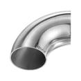 thumbnail interactive-video image 1 of 4 Pack 2.25" OD 90 Degree Mandrel Bend Elbows – 1.5mm Thick SS304 Stainless 1 of 3