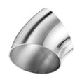 thumbnail image 1 of Uxcell OD 2.5 Inch 45 Degree Mandrel Bend Elbow, Thicken 1.5 mm 304 Stainless Steel Exhaust Elbow Pipe for Car Modified Exhaust System, Stair Handrail Bend, Height 66 mm, 1 of 7