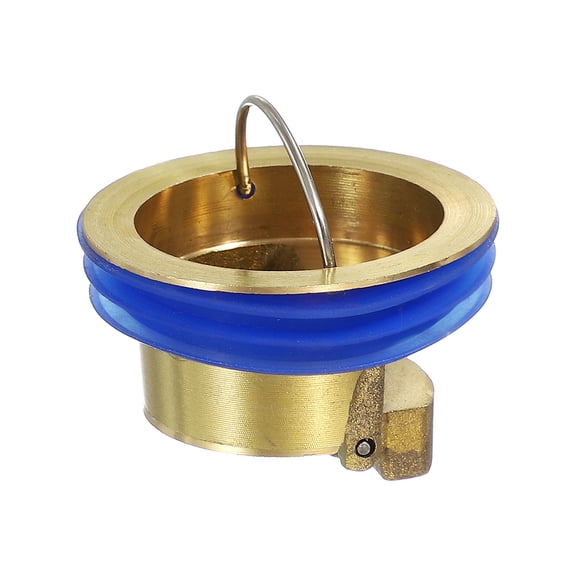 Uxcell Odor Proof Floor Drain, Brass Floor Drain Cover Shower Plug Drain Backflow Preventer Suitable for 1.2-1.6" Caliber Pipes Tubes Bathroom Kitchen, Gold