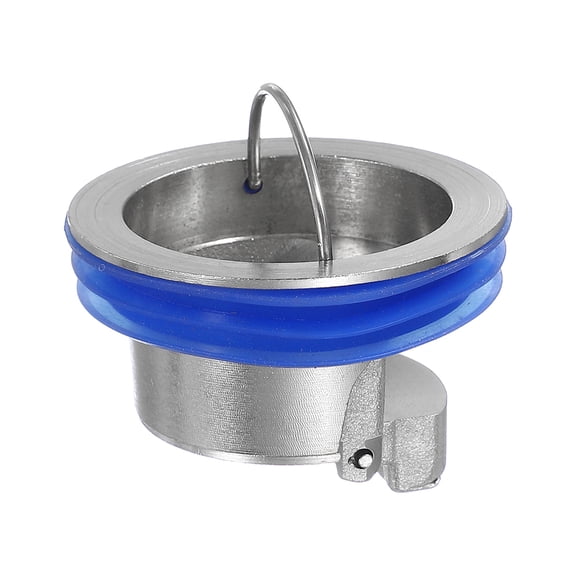 Uxcell Odor Proof Floor Drain, Brass Floor Drain Cover Shower Plug Drain Backflow Preventer Suitable for 1.2-1.6" Caliber Pipes Tubes Bathroom Kitchen, Silver