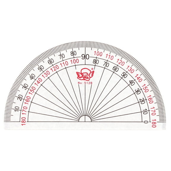 Uxcell Office Plastic Drafting Drawing Measuring Tool Stationery Protractor